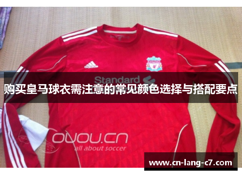 购买皇马球衣需注意的常见颜色选择与搭配要点